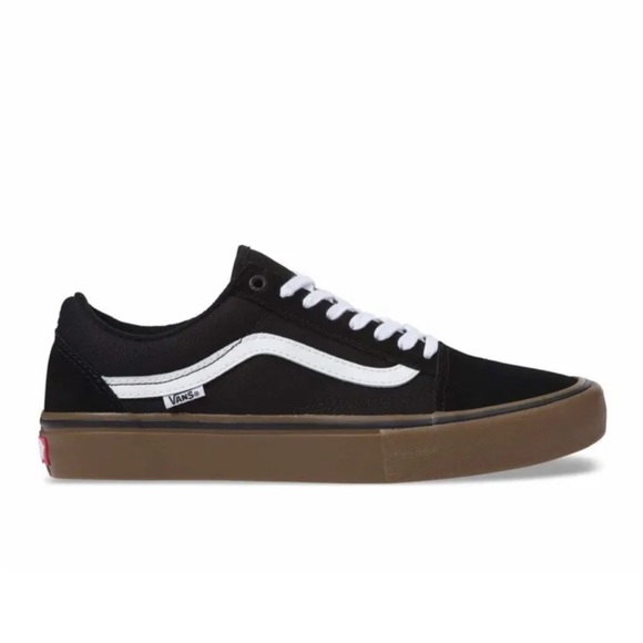 Vans Skate Old Skool Pro Suede Skateboard Shoes Black/Gum - M 6.5 - W 8 - Picture 3 of 8